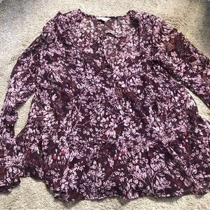 Beautiful Lucky Brand Blouse W/attached Tank Size M/M